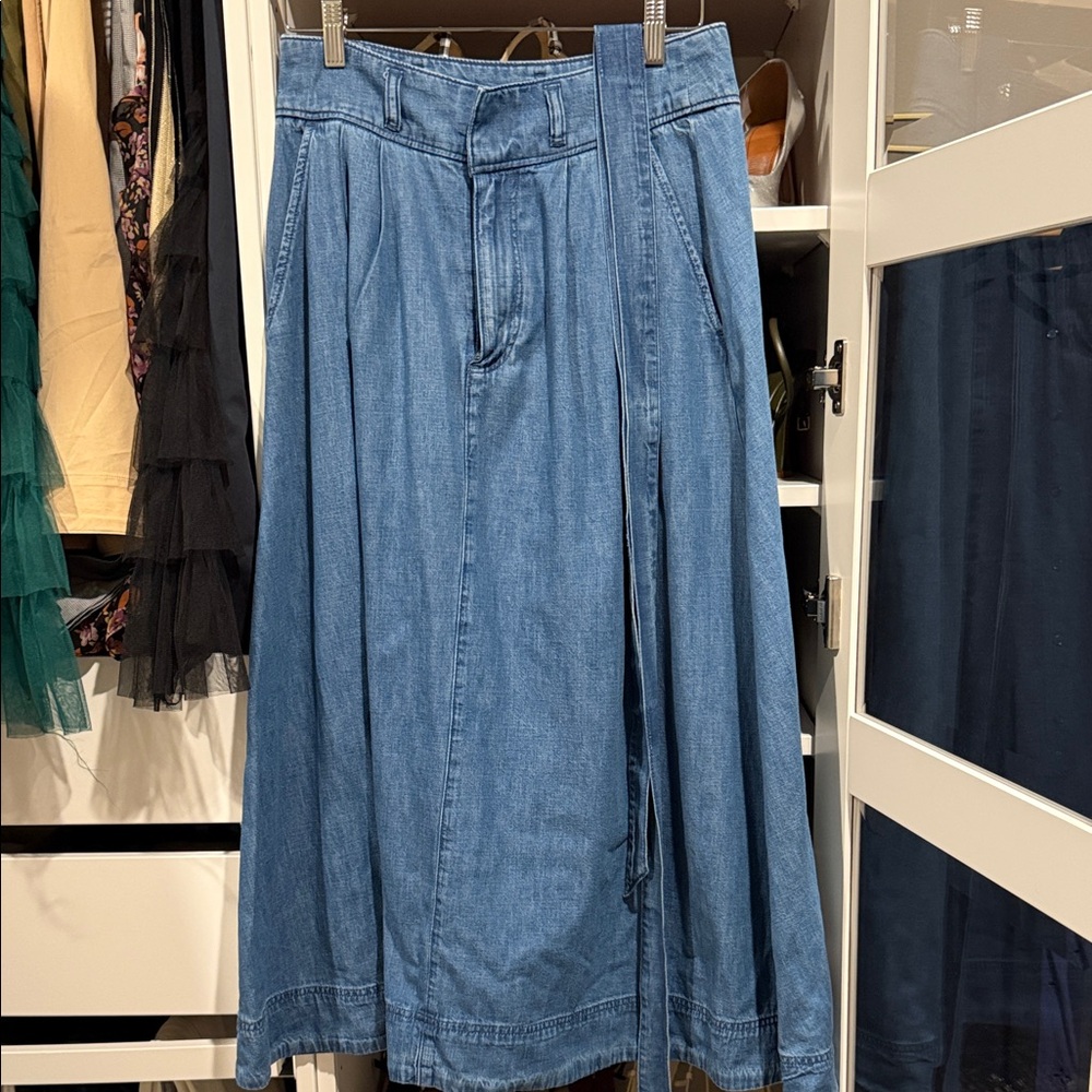 Ralph Lauren Classic Blue Denim Skirt